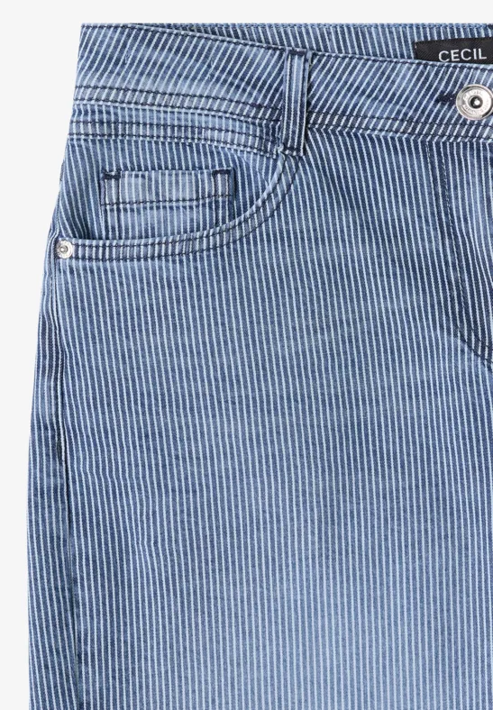 Jeans 7/8 Wide Leg en Loose Fit vanilla white