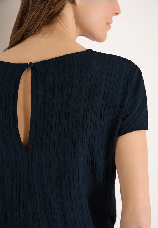 Straight Leg Jumpsuit mit Struktur universal blue