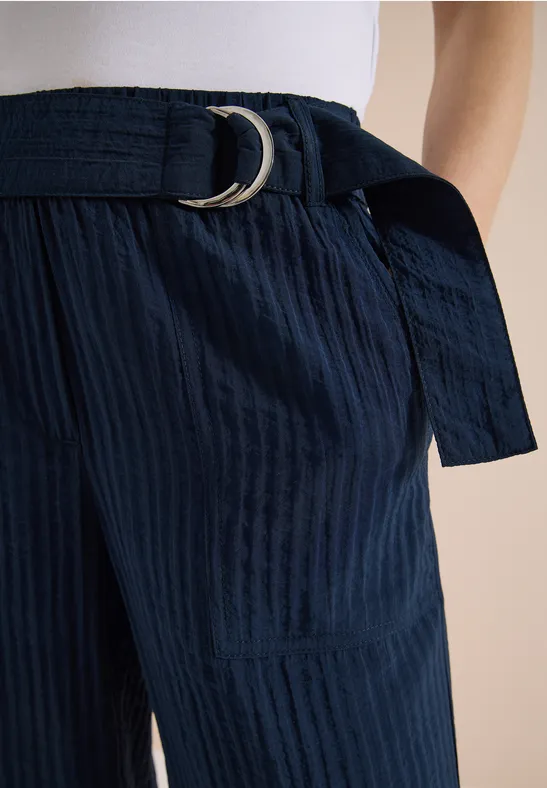 High Waist Wide Leg Hose im Loose Fit universal blue