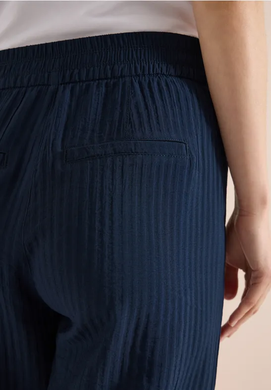 High Waist Wide Leg Hose im Loose Fit universal blue