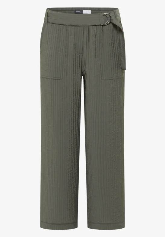 High Waist Wide Leg Pantalon Loose Fit khaki