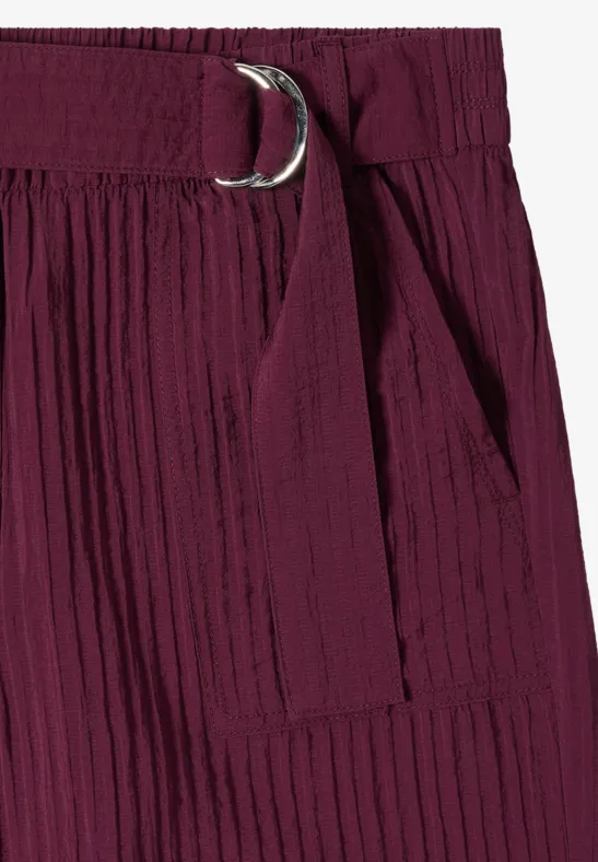 High Waist Wide Leg Hose im Loose Fit sweet grape red