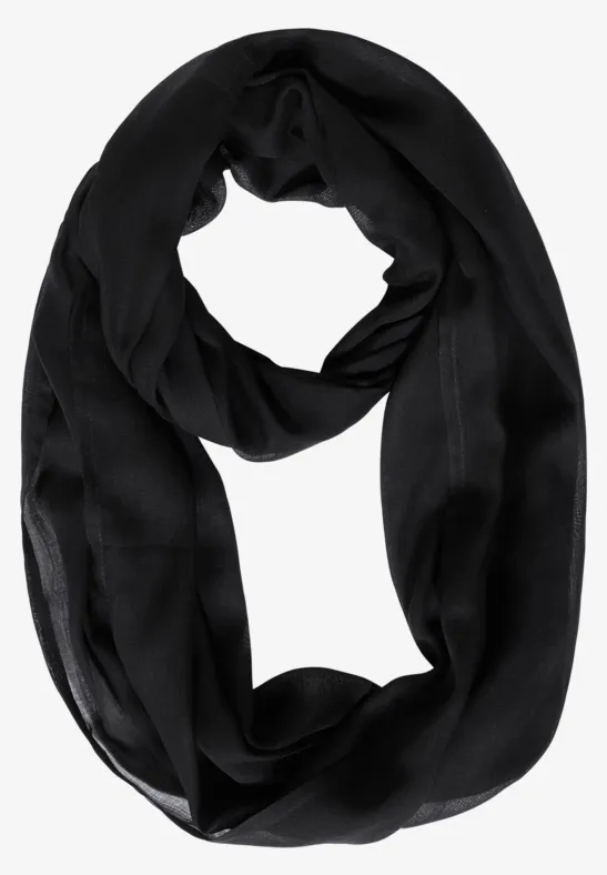Tour de cou de couleur unie Black