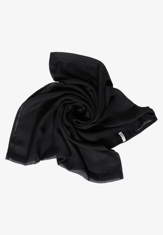 Tour de cou de couleur unie Black