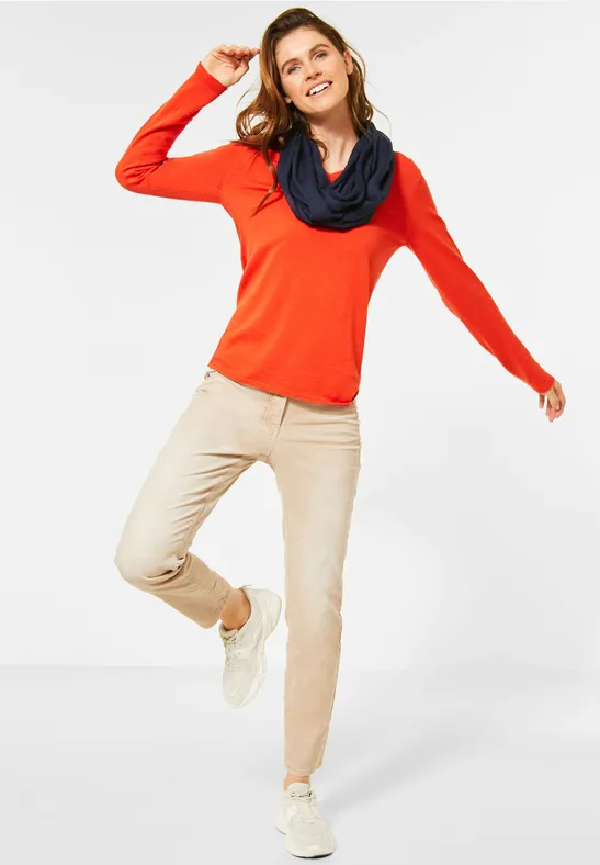 Effen basic lussjaal deep blue