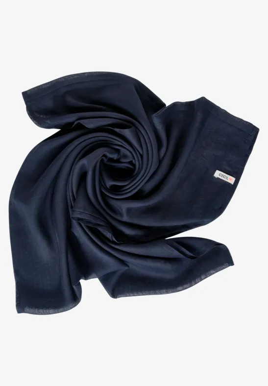 Effen basic lussjaal deep blue