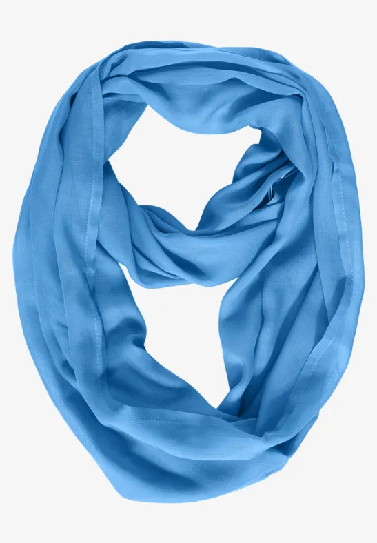 Tour de cou de couleur unie mountain blue
