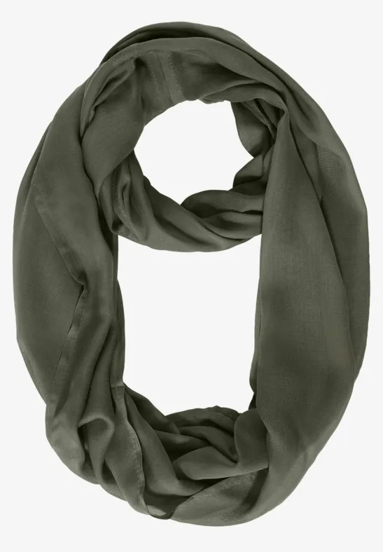 Tour de cou de couleur unie utility olive