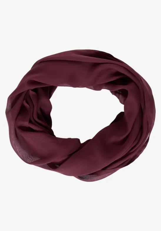 Tour de cou de couleur unie red grape