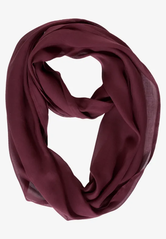 Tour de cou de couleur unie red grape
