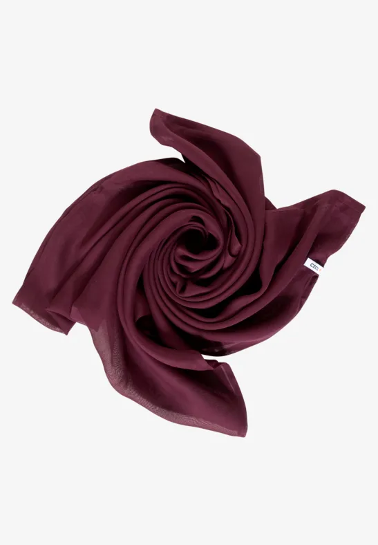 Tour de cou de couleur unie red grape