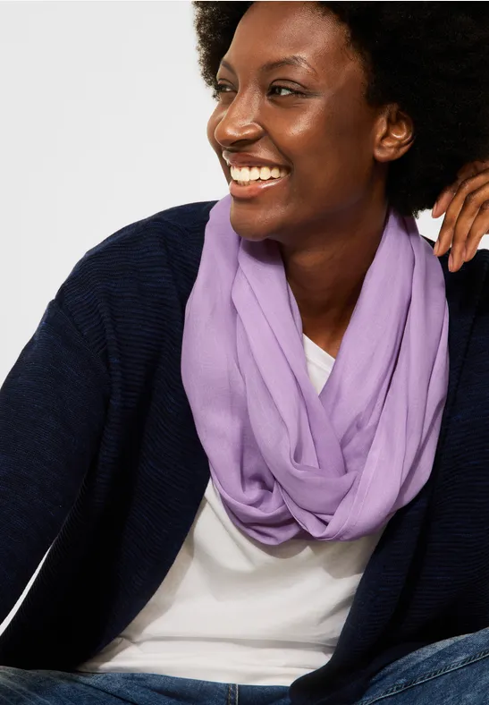 Tour de cou de couleur unie frosty violet