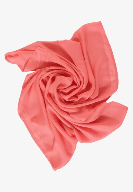 Tour de cou de couleur unie rose pepper