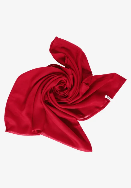 Tour de cou de couleur unie cherry red