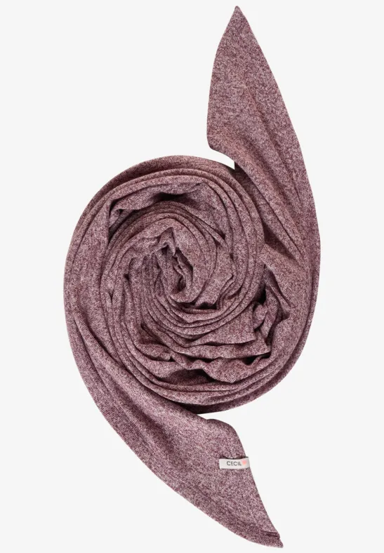 Softes Dreieckstuch dark copper brown melange