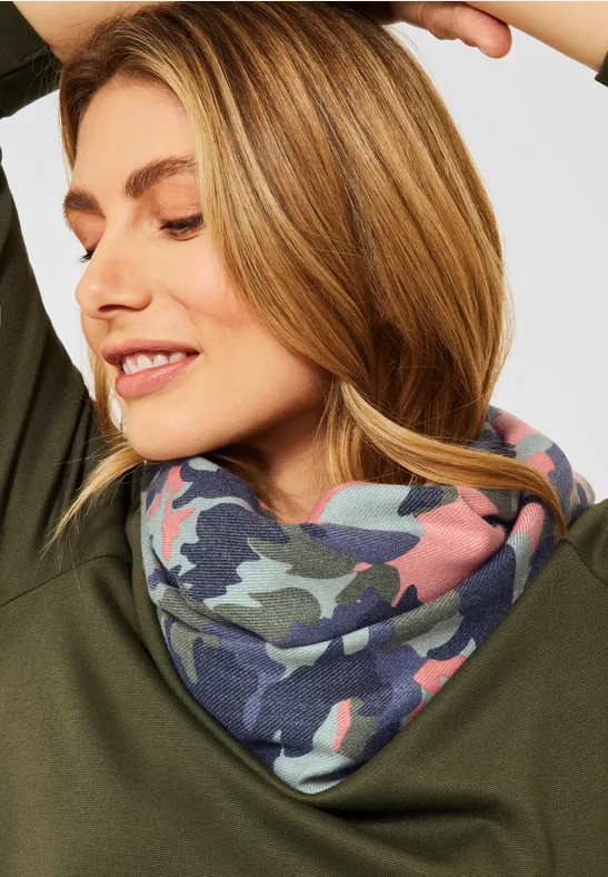 Loop Schal mit Camouflage rose pepper