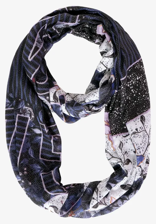 Tour de cou patchwork Black