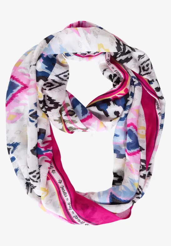 Loopschal mit Print vanilla white