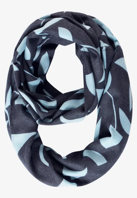 Loop à imprimé graphique deep blue