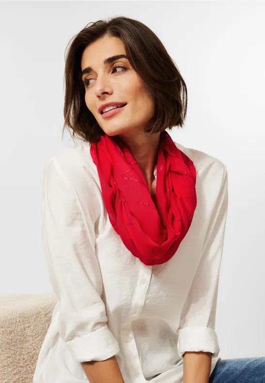 Loop mit Foliendetails strong red