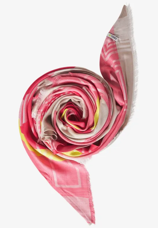 Driehoekige halsdoek dragonfruit pink