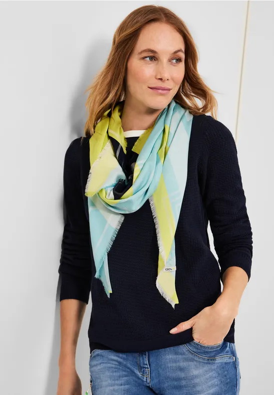 Driehoekige halsdoek navy blue