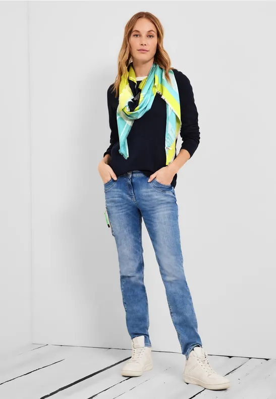 Driehoekige halsdoek navy blue