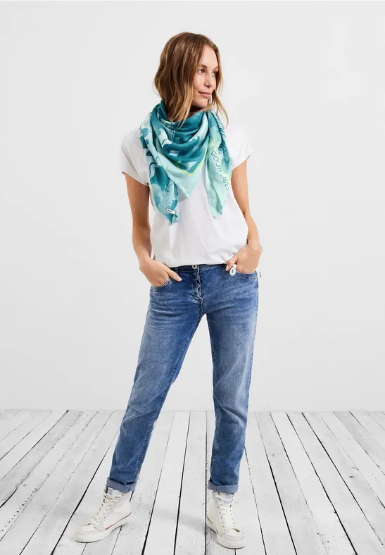 Foulard avec imprimé dark aqua blue