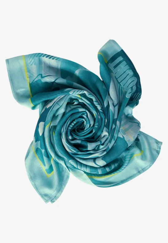 Foulard avec imprimé dark aqua blue