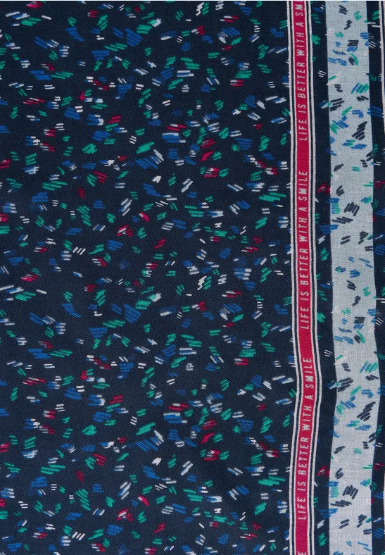 Écharpe loop à paillettes deep blue