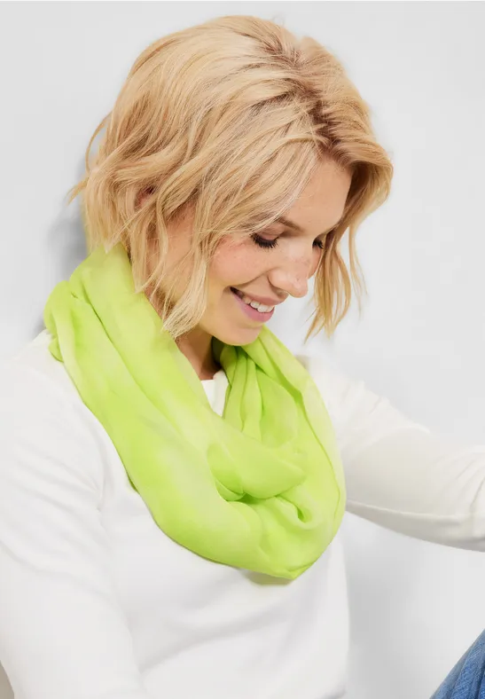 Viscose ronde sjaal limelight yellow