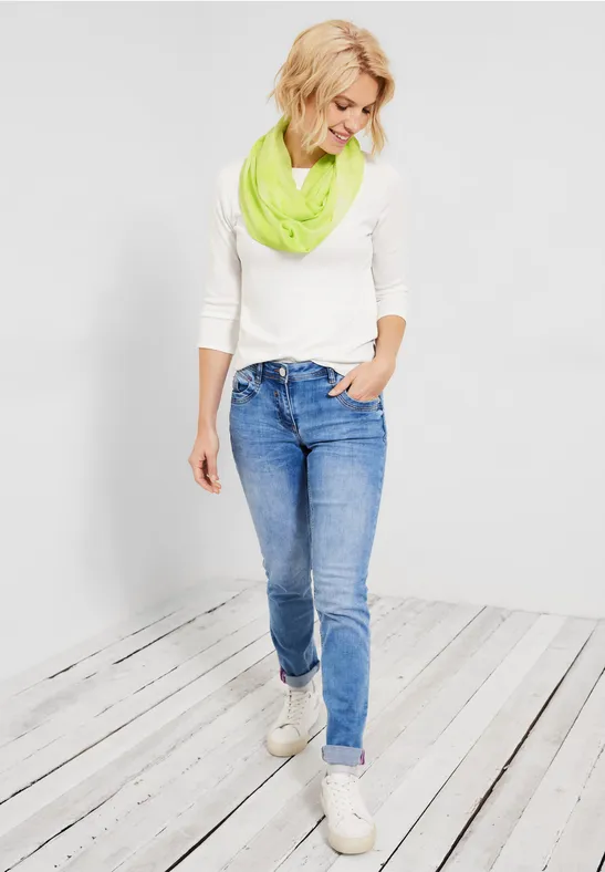 Viscose ronde sjaal limelight yellow
