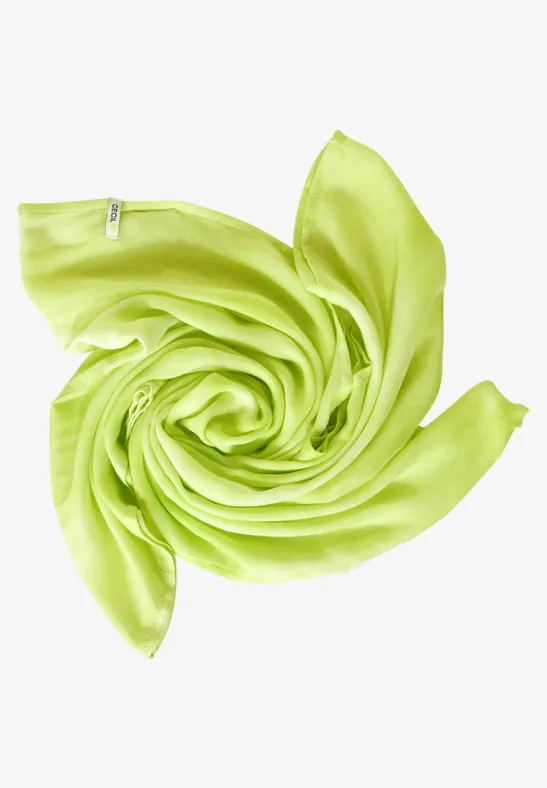 Viscose ronde sjaal limelight yellow
