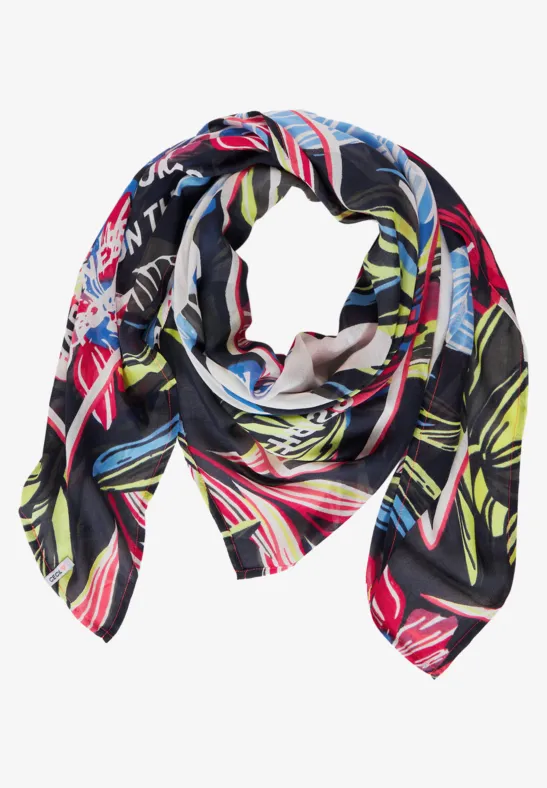 Halstuch mit Print deep blue