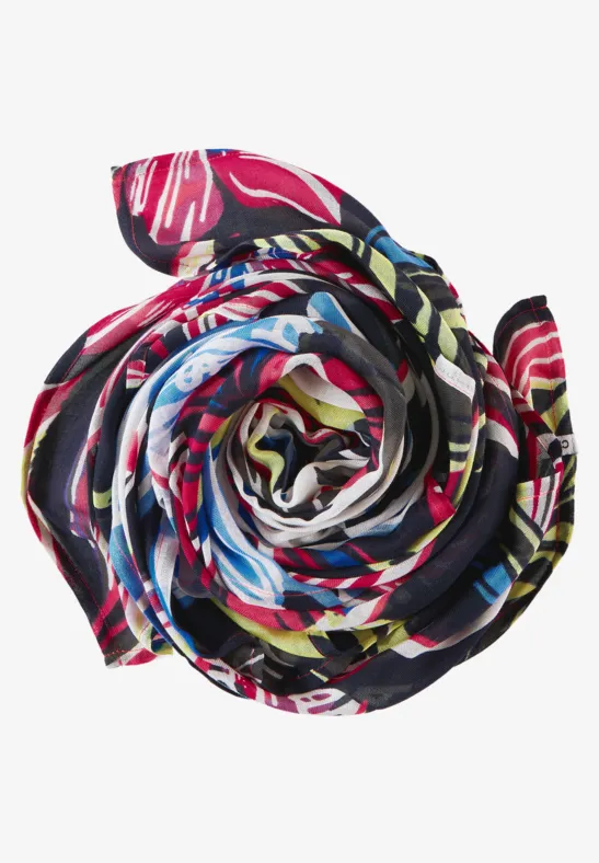 Halstuch mit Print deep blue