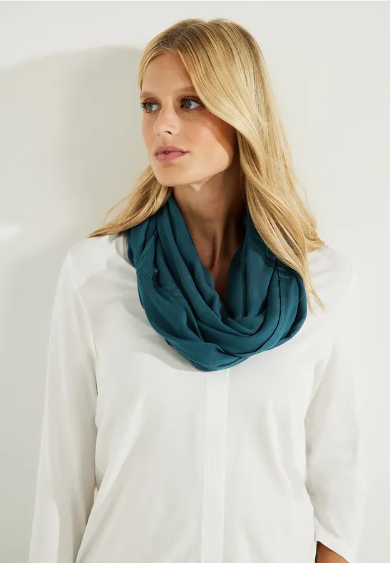 Snood de couleur unie deep lake green