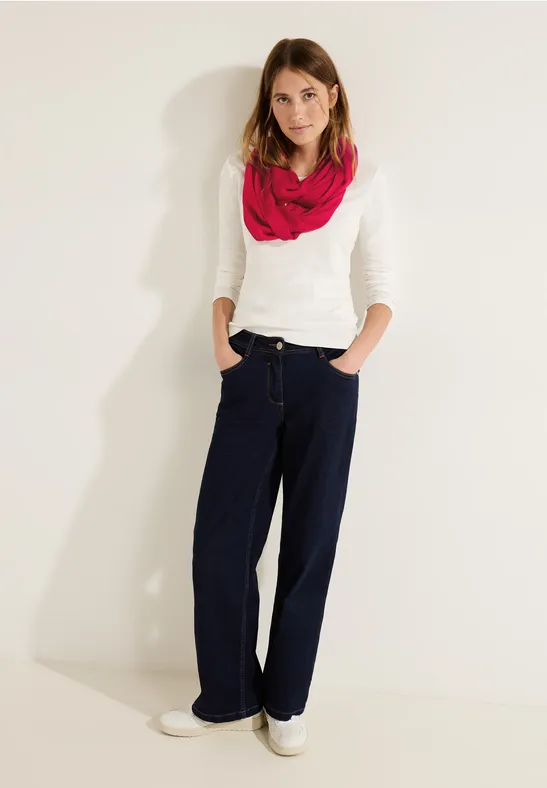 Loopschal in Unifarbe casual red