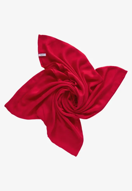 Loopschal in Unifarbe casual red