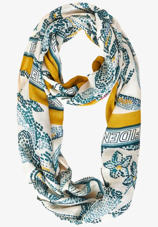 Snood avec imprimé milky beige