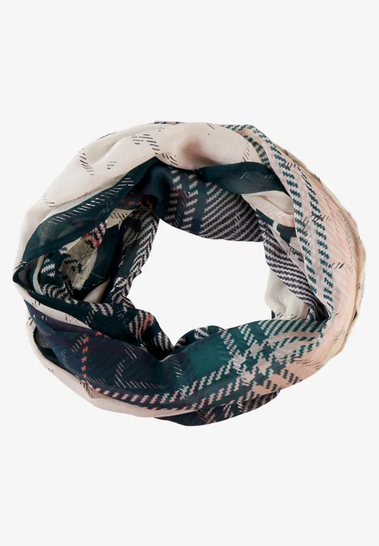 Loop mit Folienprint deep lake green