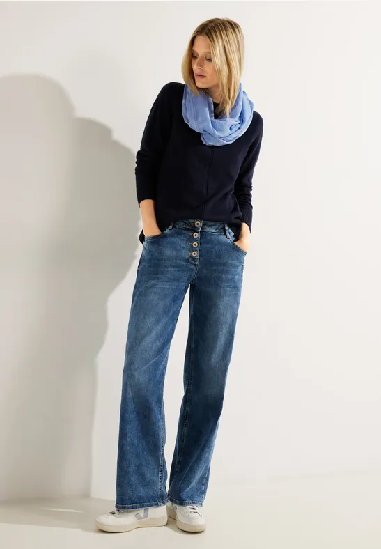 Loop mit Karo Muster real blue
