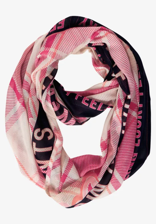 Loop imprimée avec wording cosy coral