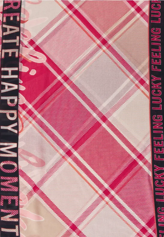 Loop imprimée avec wording cosy coral