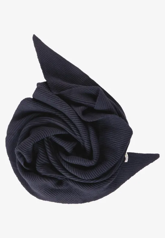 Foulard triangle en tricot night sky blue