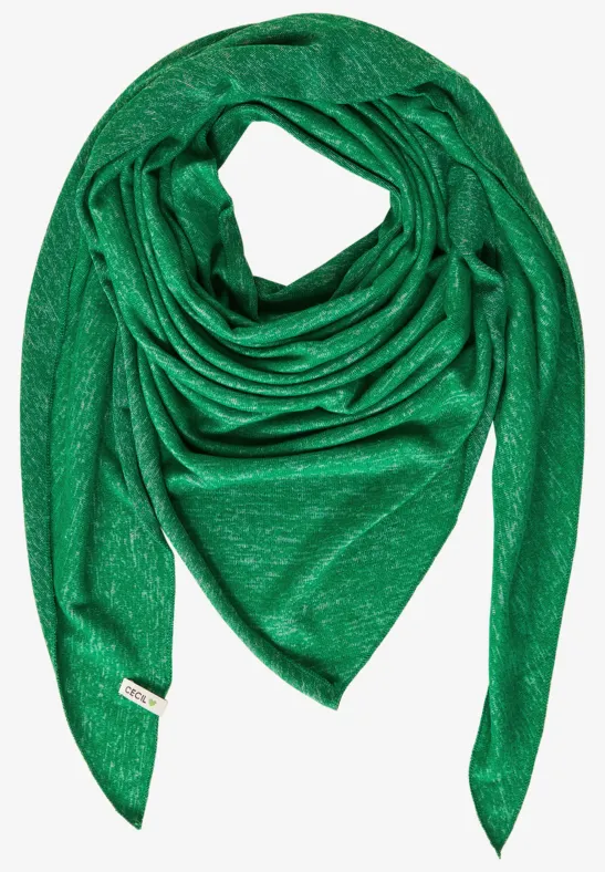 Softes Dreieckstuch easy green melange