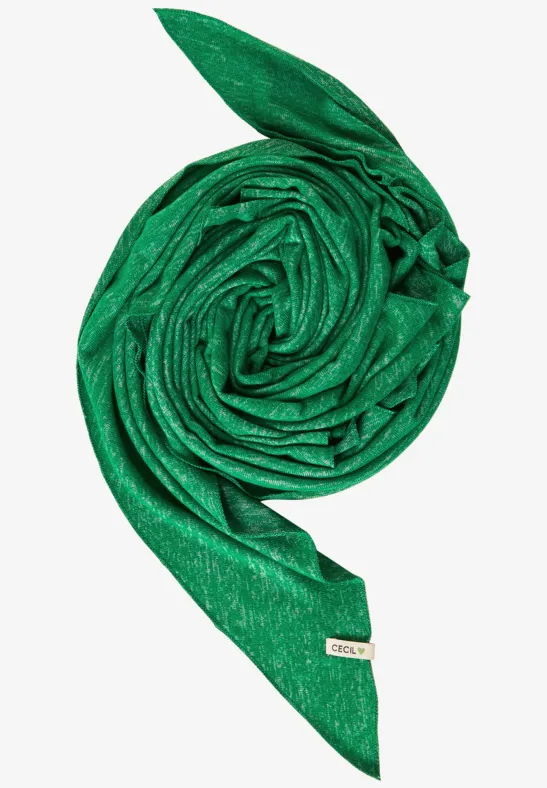 Softes Dreieckstuch easy green melange
