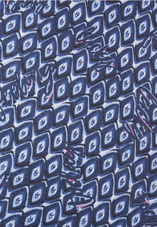 Cosy halsdoek met print night sky blue