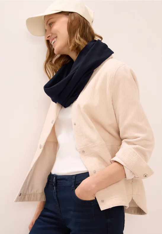 Loop Schal in Unifarbe urban dark blue