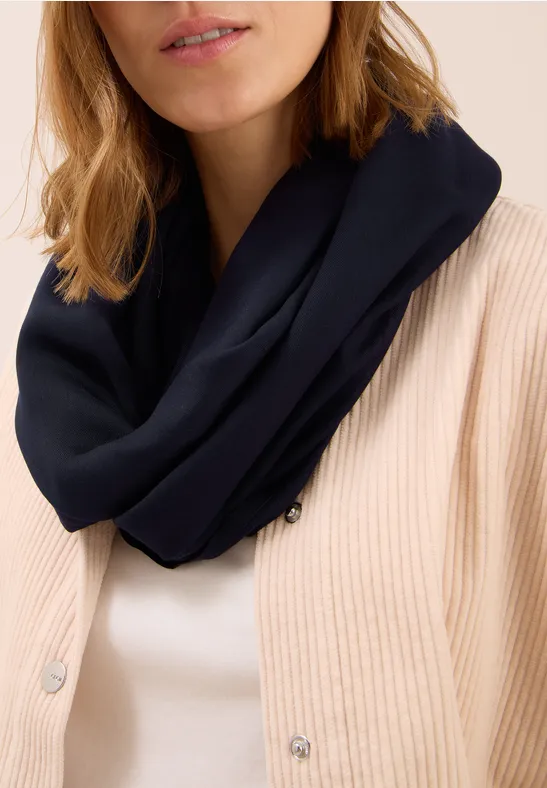 Loop Schal in Unifarbe urban dark blue
