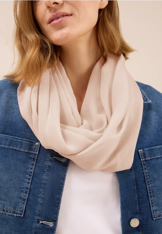 Loop Schal in Unifarbe oat milk beige